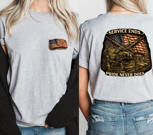 Pride Never Does -  DTF Transfer with Pocket