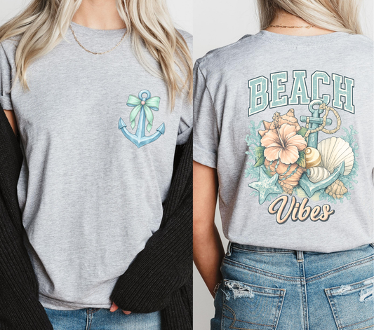 Beach Vibes -  DTF Transfer with Pocket