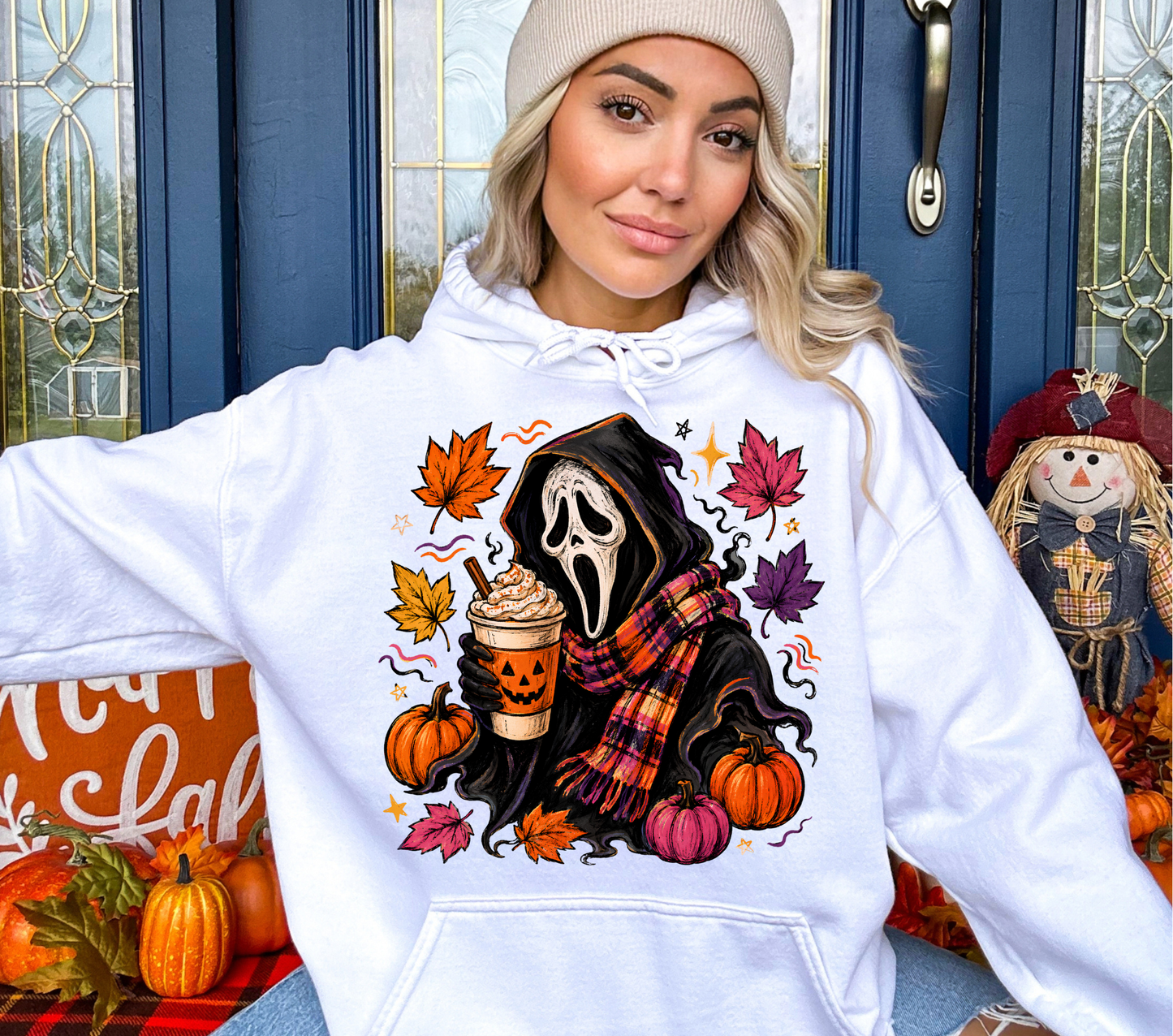 Fall Drinking Ghost - DTF Transfers