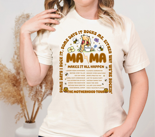 YELLOW BEAR MAMA - DTF TRANSFER