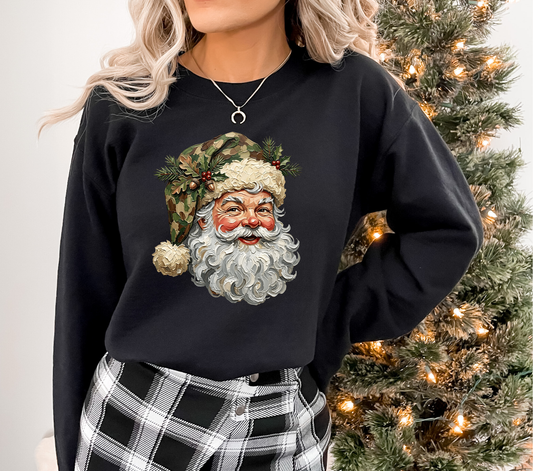 Camo Hat Santa - DTF Transfer