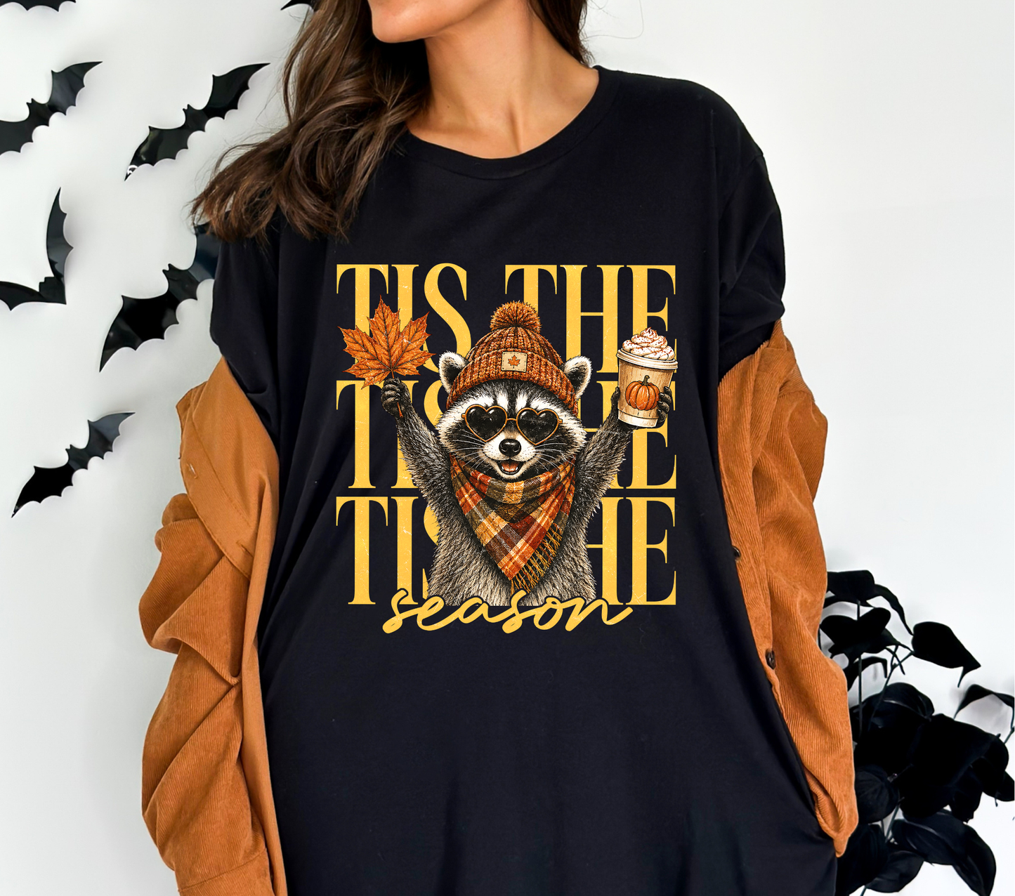 Tis the Season Racoon -  DTF Transfer