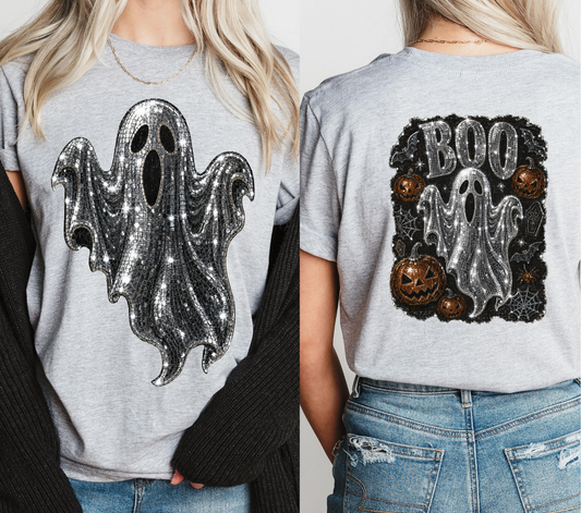 Disco Ghost - DTF Transfer front and Back