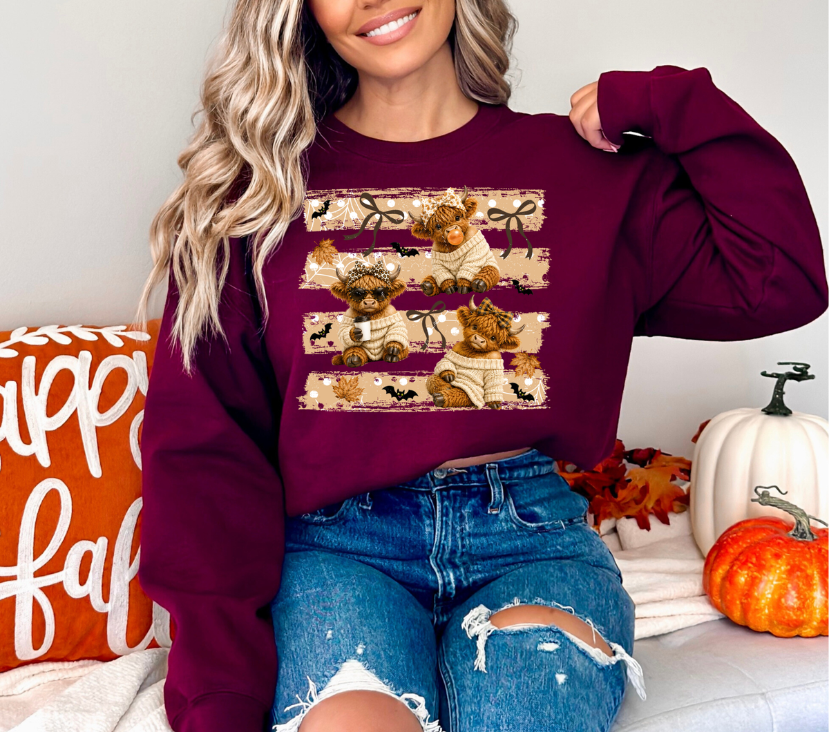 3 Cow Stripes Fall - DTF Transfer