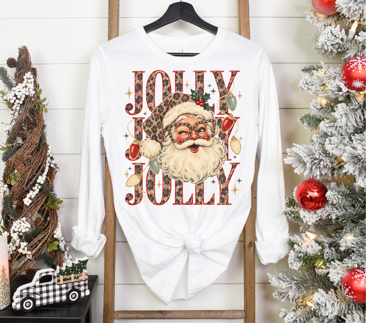 Stacked Santa Jolly - DTF Transfer