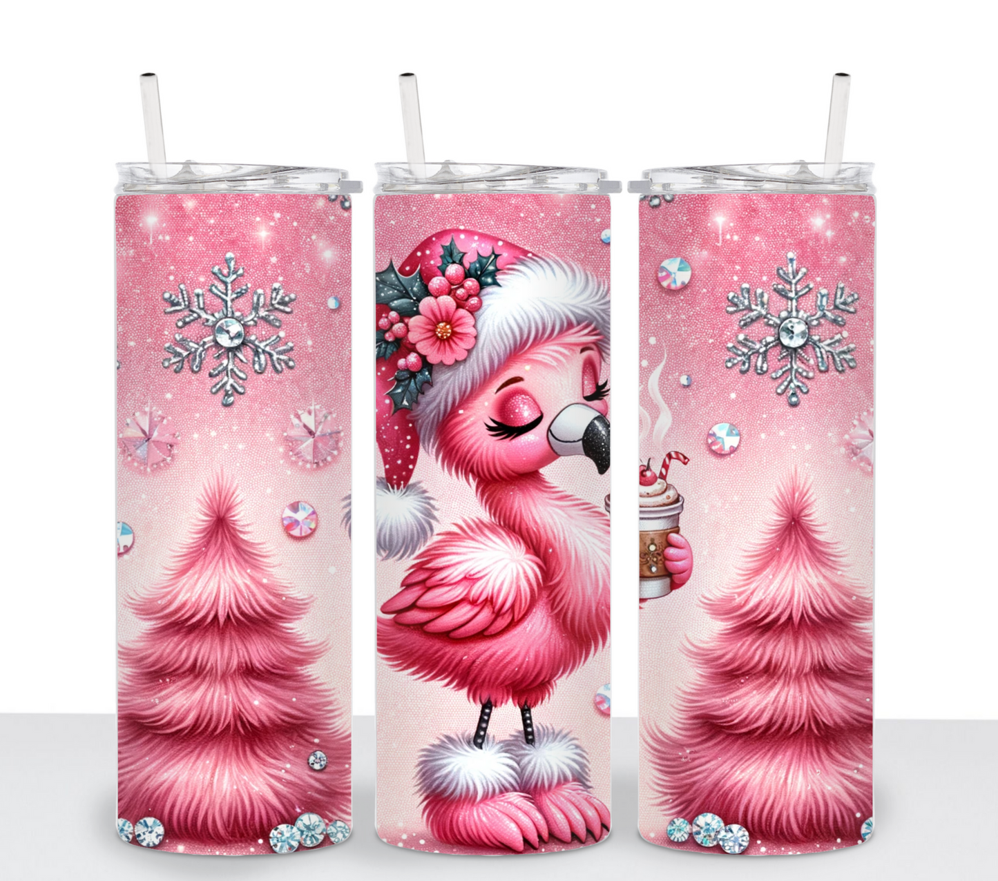 Pink Flamingo Christmas