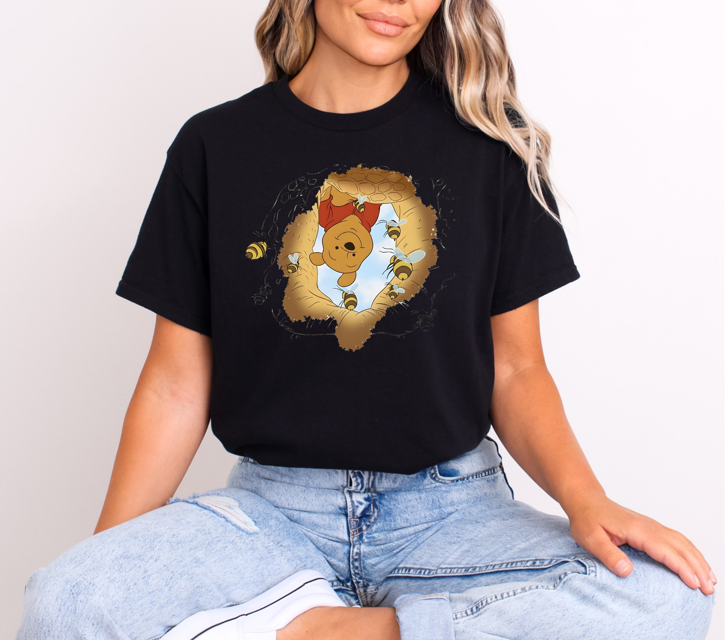 Peek a Boo Pooh - DTF TRANSFER