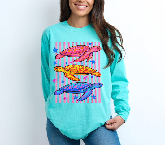 Stripped 3 Turtles -  DTF Transfers