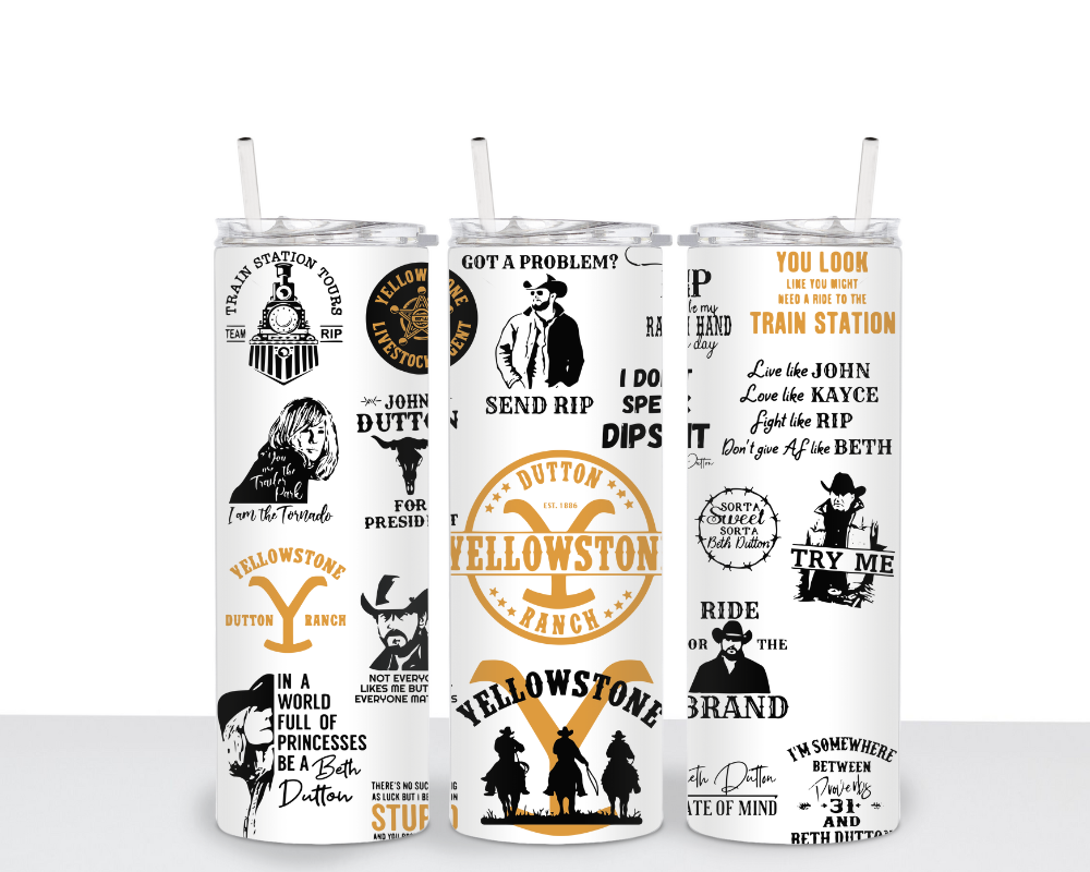 Yellowstone Tumbler Sublimation Transfer