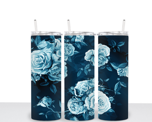 Blue Rose Sublimation Transfer