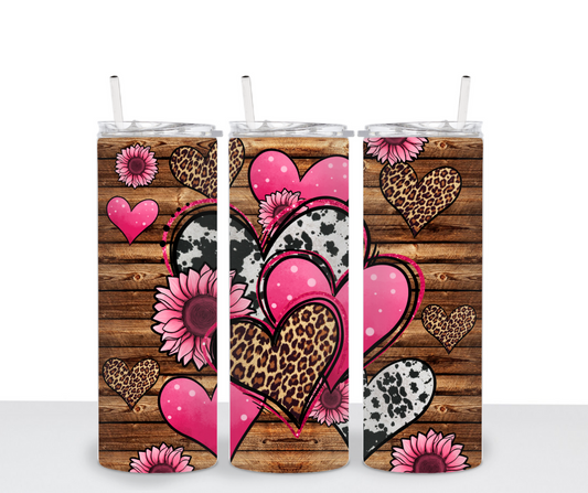 Hearts Animal Print